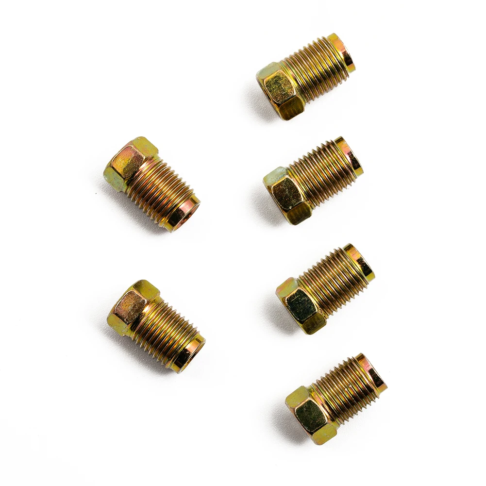 20x Auto-Bremsleitungs-Armaturen-Set für 3/16 Zoll Kupfer-Bremsleitung, Bremsleitungs-Montagesatz, Rohr, umgekehrte Verbreiterungen, metrische End-Verbindungsmuttern – Detail 4