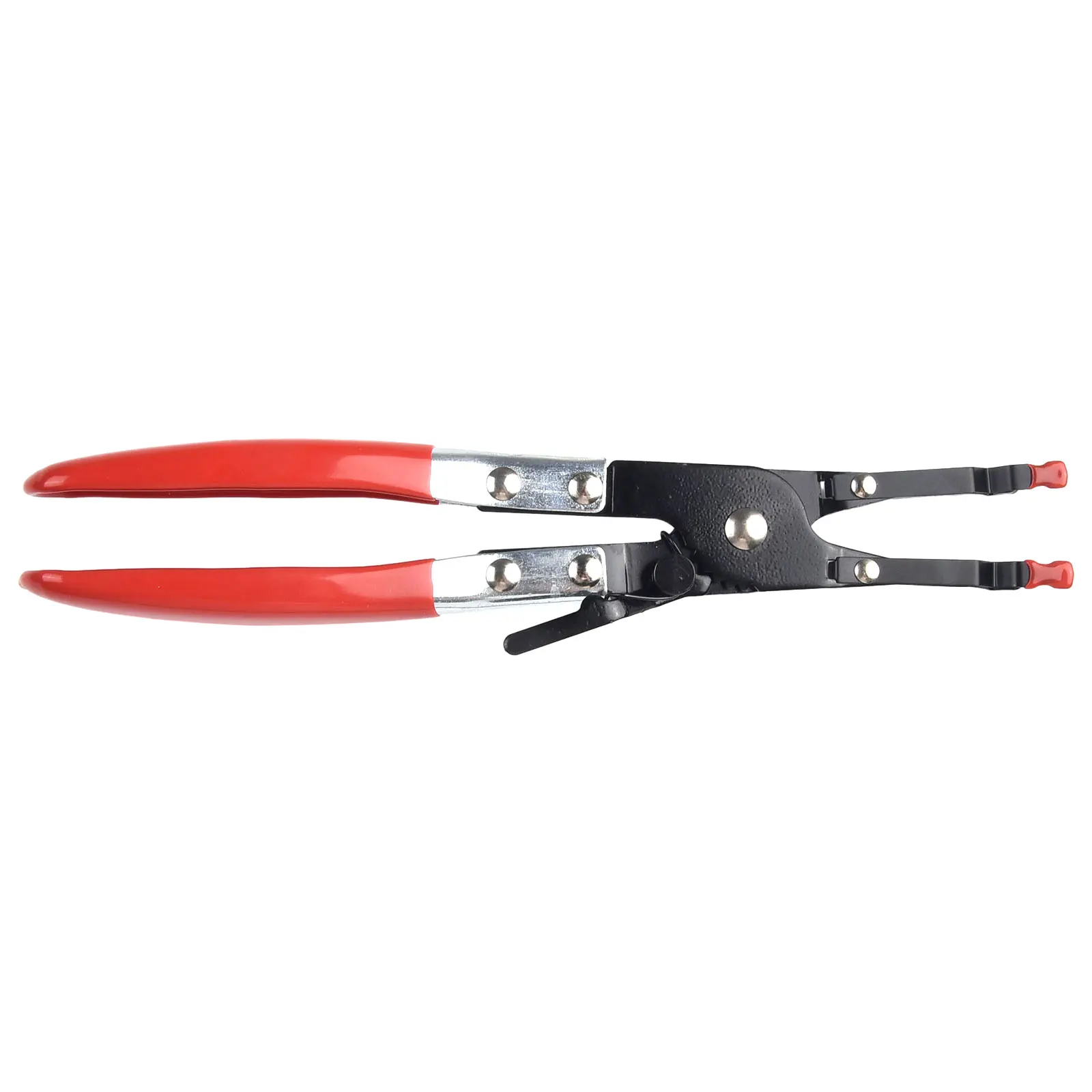 

Red+black Carbon Steel Welding Auxiliary Pliers Compact Soldering Aid Pliers Easy Grip Handle Quick Wire Holding 240mm