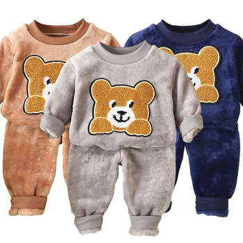 Bear Cartoon Flannel Set 1