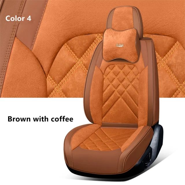 Housses de siège de voiture universelles en cuir Alcantara, 360  résistantes, entièrement recouvertes, durables, coussin de siège de haute  qualité, berline SUV 90% - AliExpress