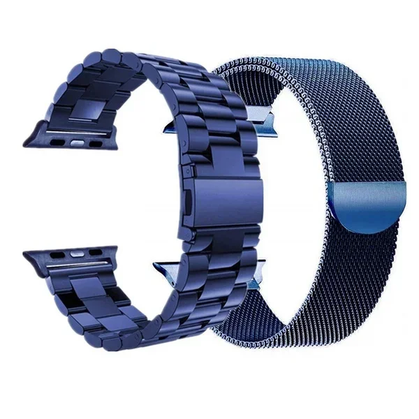 Elegant Stainless Steel Watch Band - Premium Metal Strap Bracelet