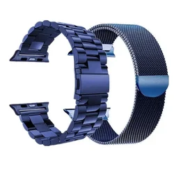 Elegant Stainless Steel Watch Band - Premium Metal Strap Bracelet for 38mm 40mm 41mm (APB0001U-0017U)