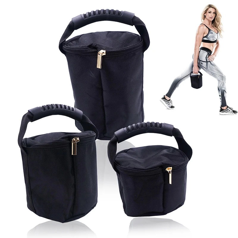 Portable Adjustable Kettlebell Power Sandbag Fitness Weightlifting Dumbbell With Handle Gym Yoga Workout Sand Bag