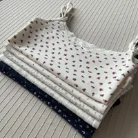 Floral Print Lace Trim Camis Women Summer New Bow Slim Sleeveless Crop Tops Vest Sweet Cute Sexy Preppy Style Tank Top Y2k Chic - Image 4