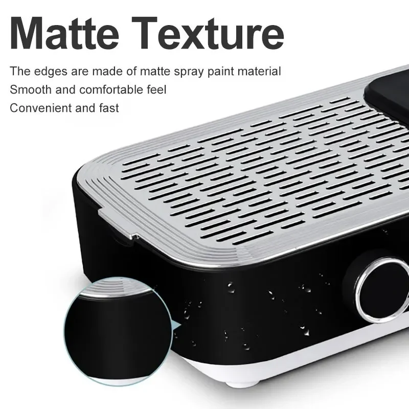 Nail vacuum cleaner 80W Professional Nail Vacuum Cleaner Polishing Gel Pedicure Rechargeable Vacuum Cleaner with Removable Filter Nail Salon Tools