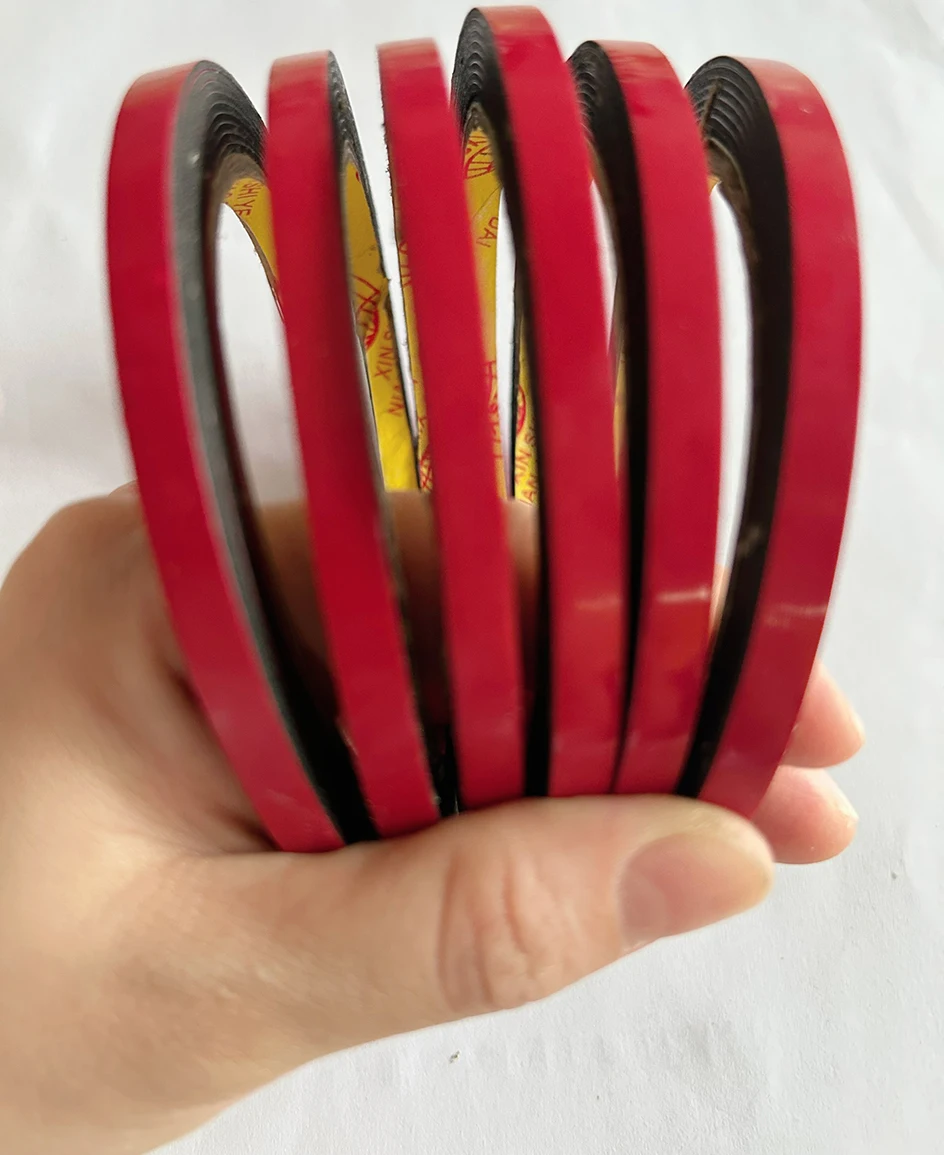 12PCS 0.6cm-2m 두께의 초강력 양면 접착 폼 테이프(장착 고정 패드용)