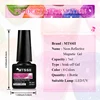 13PCS Reflective Glitter Magnetic Gel Set Fluorescent Green Semi Permanent Neon Glitter Gel Kit Nail Art  Varnsh Kit Supplies 6