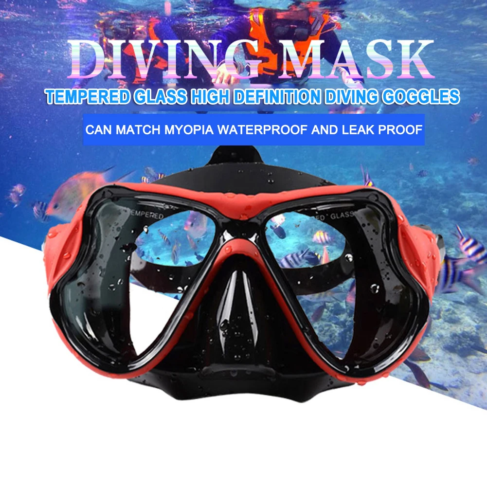 Scuba Diving Mask Panoramic Wide View Professional Snorkeling Mask Wear Resistant Snorkels Diving Goggles for Men Women