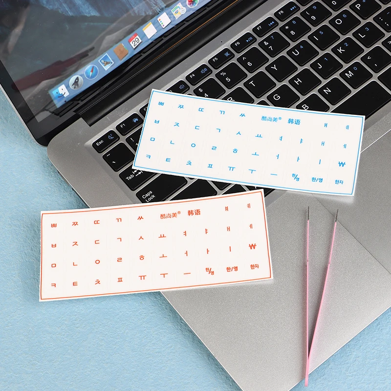 1Set Korean Tear-Off Film Keyboard Sticker Desktop Laptop Key Sticker thumbnail 8