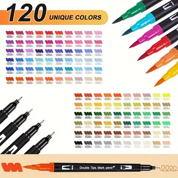 Dual Brush Marker Set 4