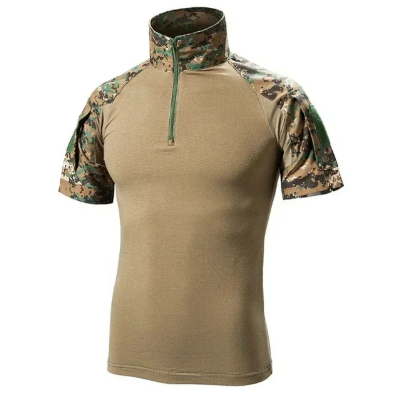 Sport T Shirt Tactical T-Shirts Men Sport Outdoor Tee Quick Dry Short Sleeve Shirt Hiking Hunting Combat Men Clothing Breathable