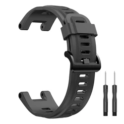 Premium Silicone Replacement Strap for Smartwatches - Durable and Stylish Watch Band (Dark Gray)
