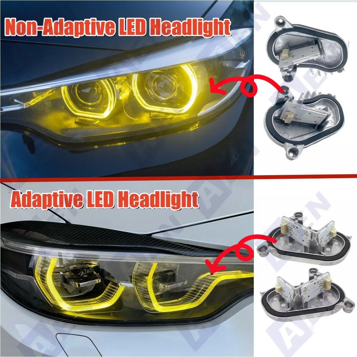 【新品】BMW イエロー デイライト モジュール F80 F82 F32 F36 新品】BMW イエロー デイライト モジュール F80 F82 F32 F36