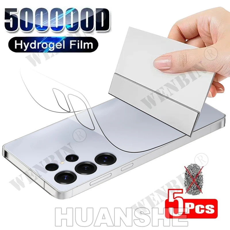 5Pcs Back Hydrogel Screen Protector Film for Samsung Galaxy S26 S25 S24 Ultra S24 Plus S24 FE A56 A55 A36 A35 A16 5G A15
