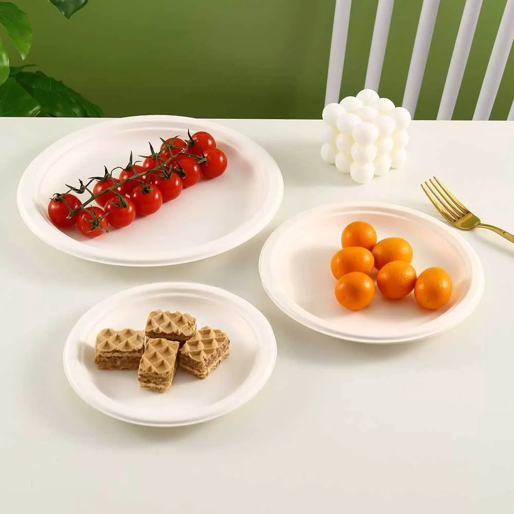 Eco-Friendly Disposable Paper Plates - 50100pcs for Parties  BBQs