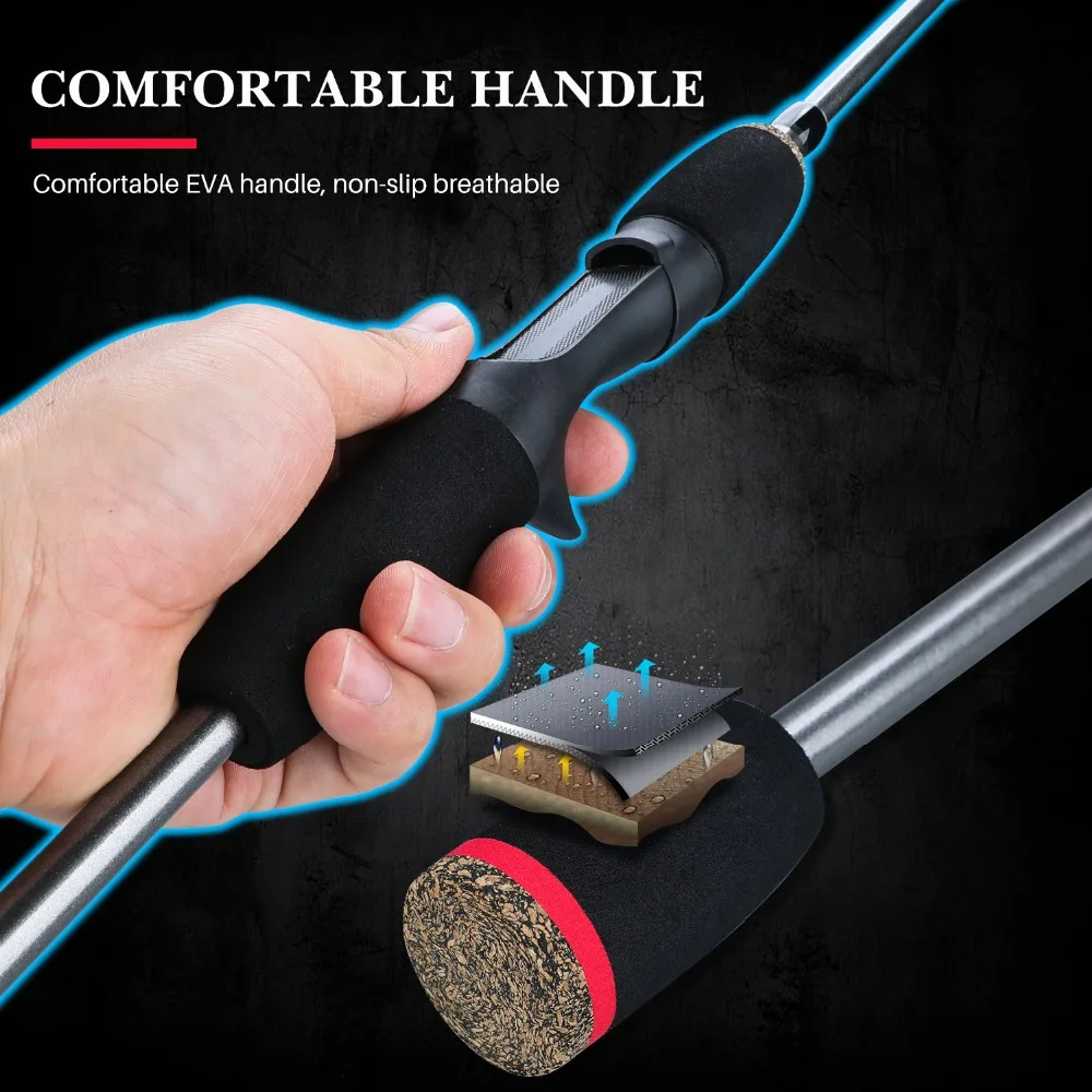 Sougayilang 5-Piece Carbon Fiber Fishing Rod 4