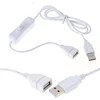 1m USB Cable Extension cord with Switch ON/OFF Cable Extension Toggle USB Power Supply Line Durable Adapter Accessories 2 Colors 2