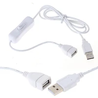 1m USB Cable Extension cord with Switch ON/OFF Cable Extension Toggle USB Power Supply Line Durable Adapter Accessories 2 Colors 2