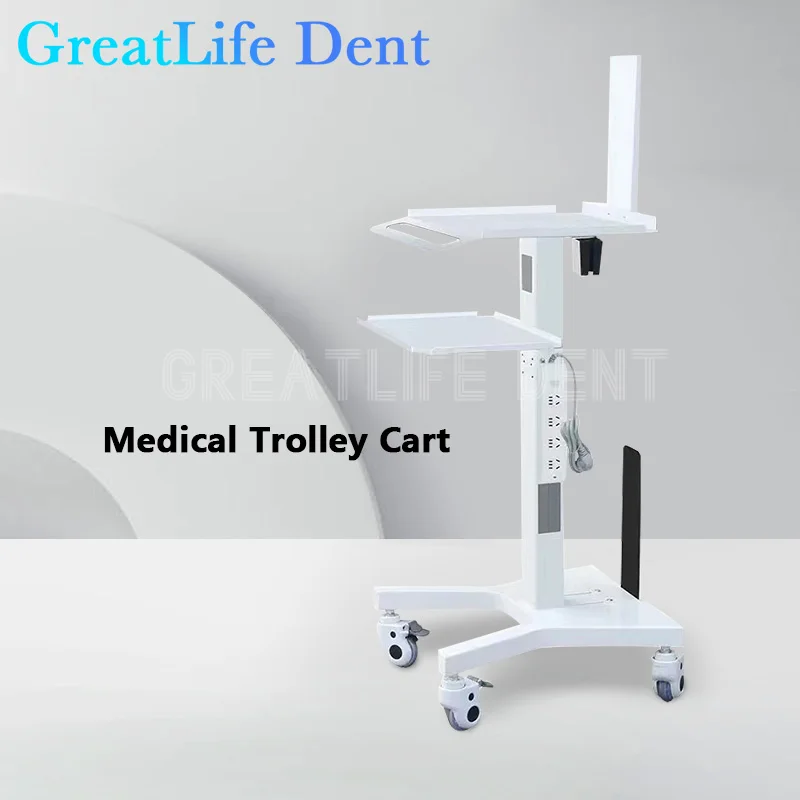 Greatlife Deuk Medische Tandheelkundige Scanner Kar Intraorale Scanner Trolley Gereedschapskar Met Beugellade Houder Mobiele Kast Trolley