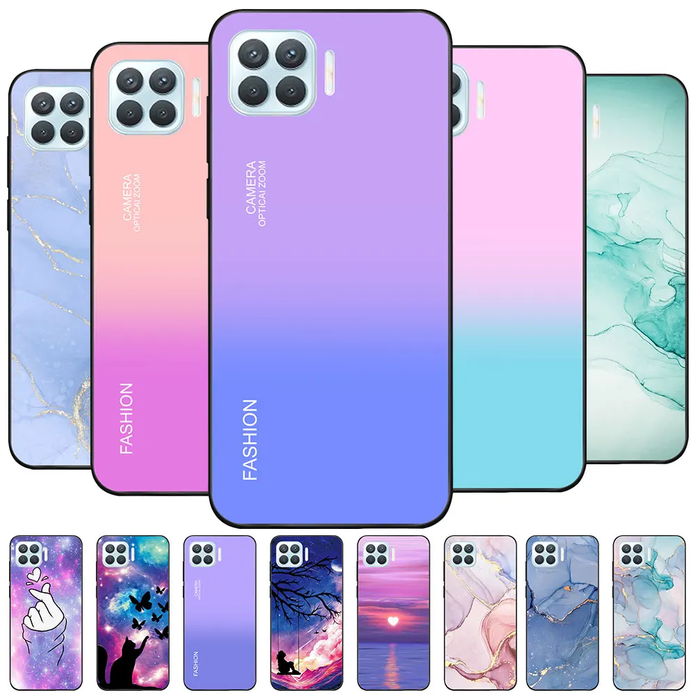 Custodia Per Oppo F17 Pro Coque Oppo A3S A5S F17 Tpu Custodia Morbida In Silicone Moda Per Oppo A3S F 17 A3S Cover Capa Marble Bumper