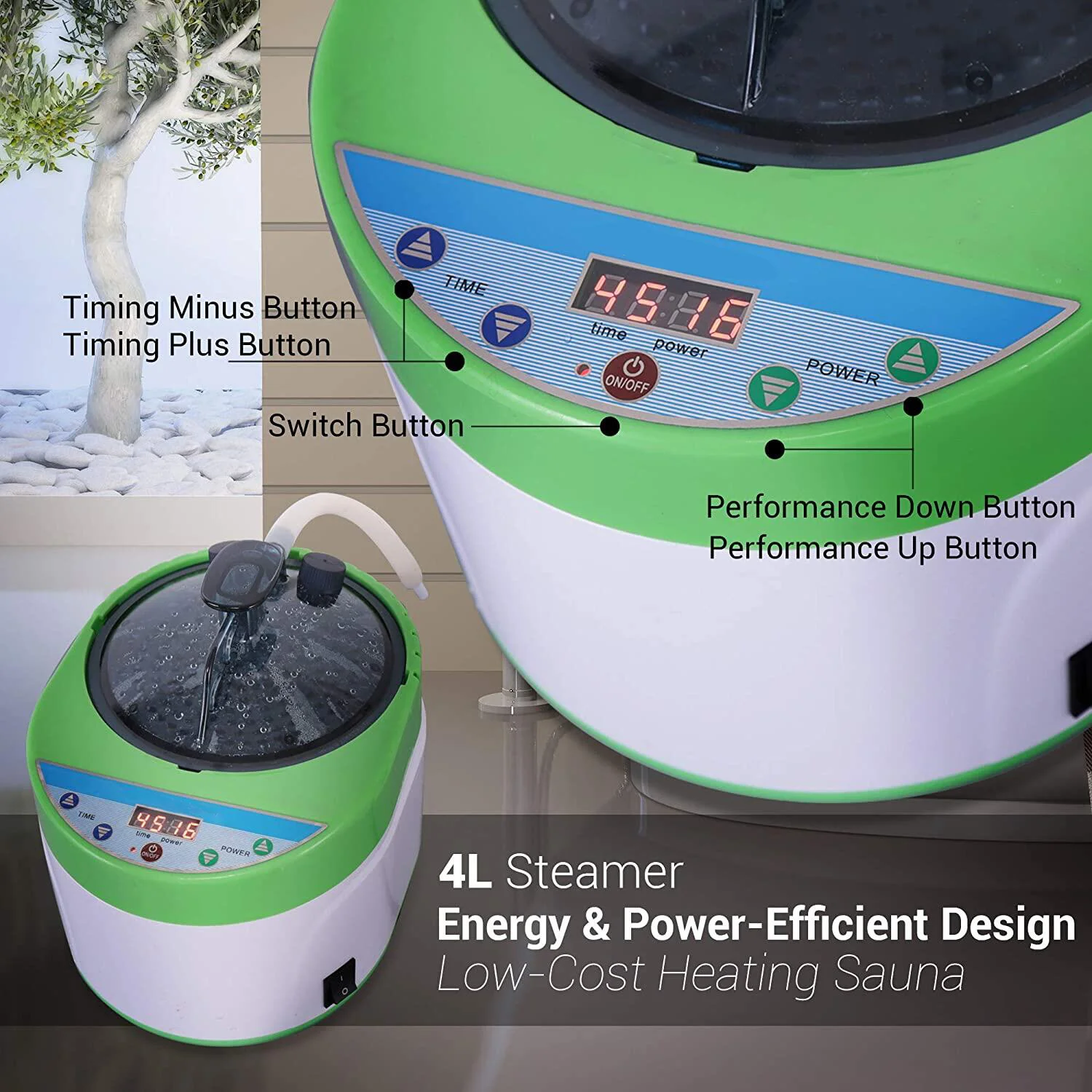 Steam Generator Steamer 4L 2KW Heater For Barrel Sauna Accessories Larger  Capacity Bath Shower Cabin - AliExpress