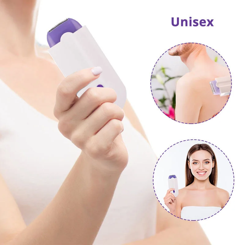 Two In One Electric Women'S Usb Charging Lightweight Women'S Hair Remover Painless Shaving Mini Body And Face Shaver