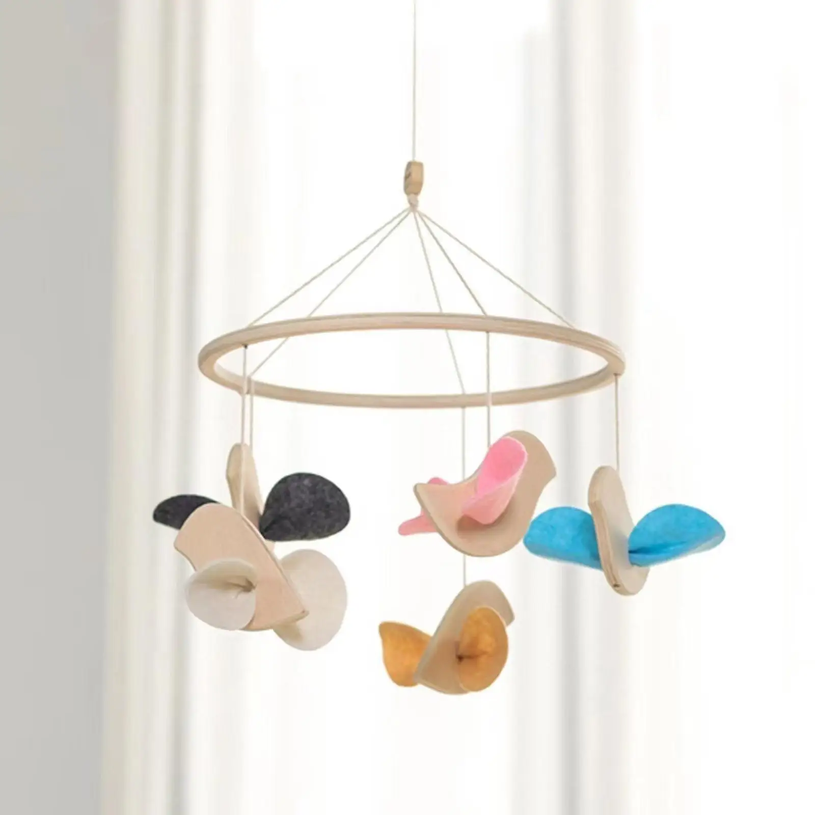 Baby Cribs Wind Chime Hanging Bed Bell Baby Crib Mobile, for Boys Girls Nursery Decoration Crib Mobile