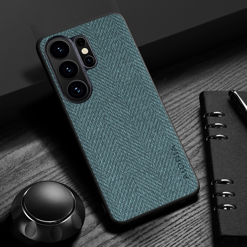 Lightweight Durable Wood Grain Leather Cover Case