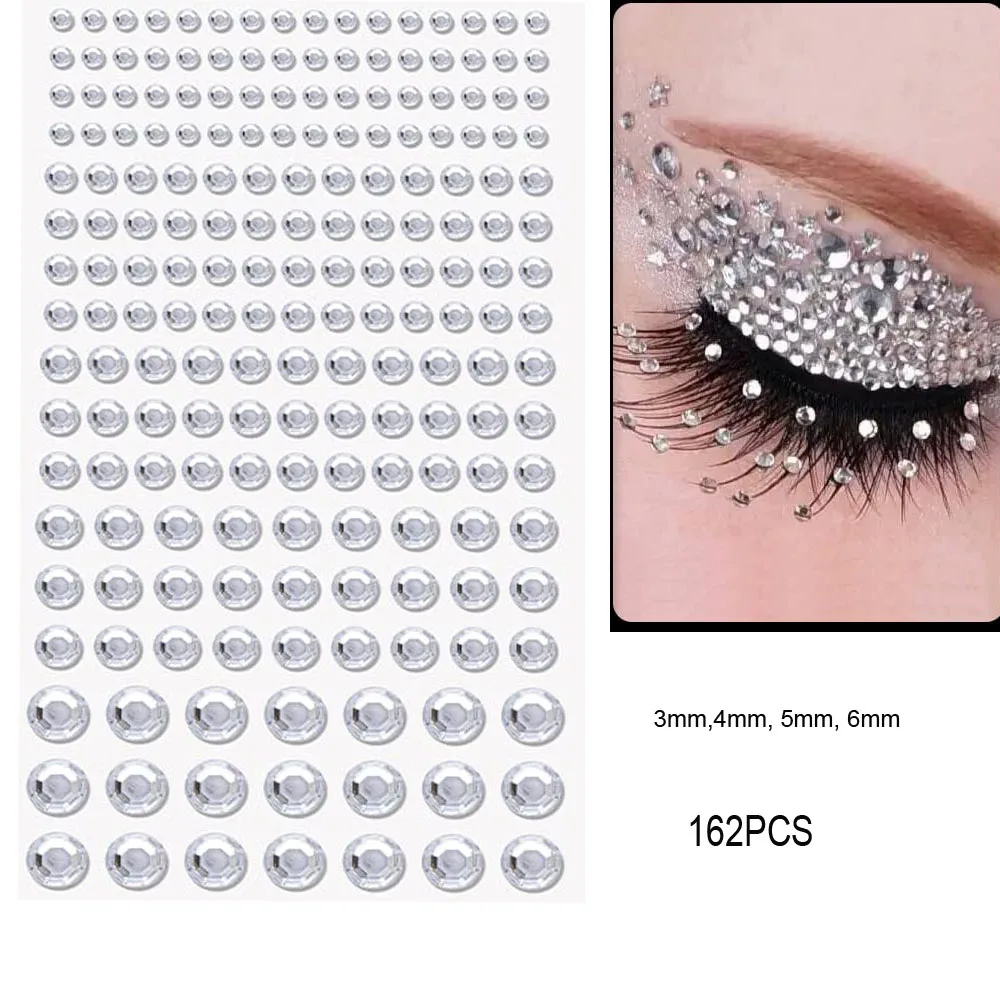 Sparkling Rhinestone Face Tattoo Stickers