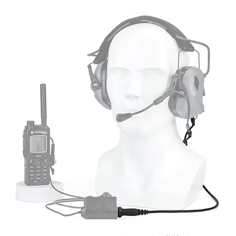 EARMOR Tactical Headset Microphone Kit, Tactical Headset Adapter, Microphone Accessories for EARMOR M31 and M31H, Mark3 3