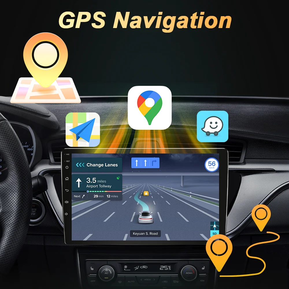 Radio Android para Auto con Carplay para Renault Dacia Duster Sandero Dokker Logan Lodgy Captur Symbol, Estéreo 2 Din, GPS, WIFI, RDS, Bluetooth 6