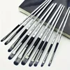 10pcs Professional Filbert Paint Brush Set with Wooden Handles - Durable Nylon Bristles for Acrylic, Watercolor Gouache Painting 1
