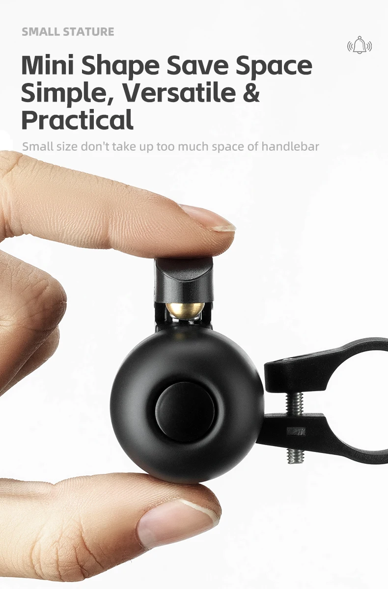 Bicycle Bell Horn Handlebar Cycling Call Bike Alloy Ring Crisp Sound Warning Ala