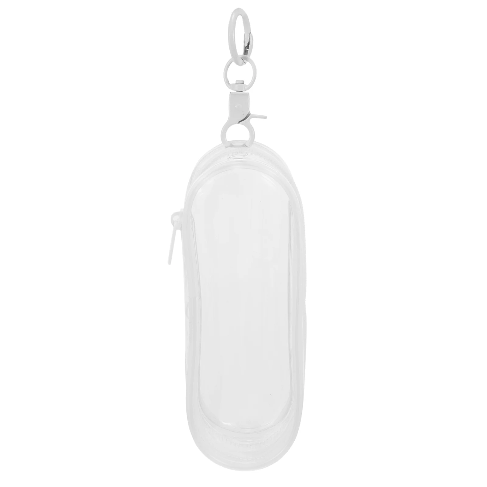 

Clear Bag Mini Figurine Container Transparent Pouch with Hanging Buckle