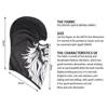 Skull Men Balaclava Ski Mask Cycling Caps Snowboard Face Cover Motorcycle Bicycle Helmet Hood Bandana Scarf Breathable Windproof 3