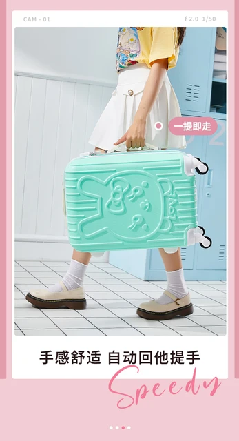 New Fashion 20” 24“ inch luggage set trolley case cute cartoon girls  rolling suitcase