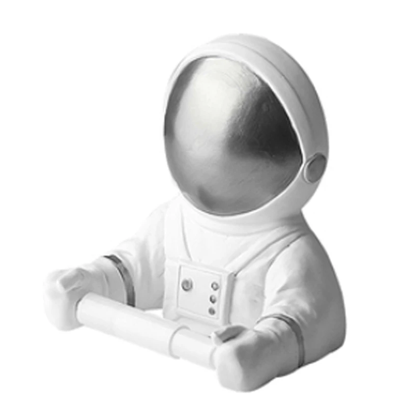 

Скандинавский астронавт держатель рулона бумажных полотенец и тюбик диспенсера стойка для унитаза настенное украшение для туалетной бумаги