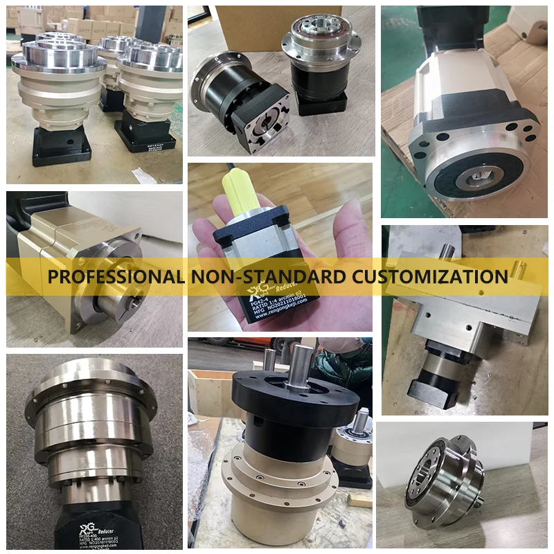 PGF60 200W 400W Servo Motor High Precision Flange Output Planetary Gearbox Helical Gear Planetary Reducer Gearbox Speed Reducer planetary reducer