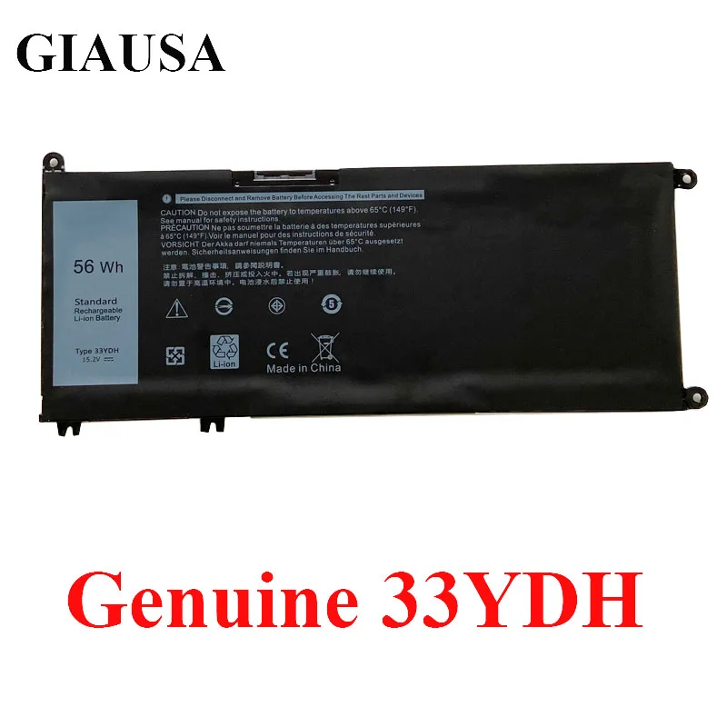 Bateria de 33ydh para Dell Inspiron 17 7000 7779 7773 7786 7778