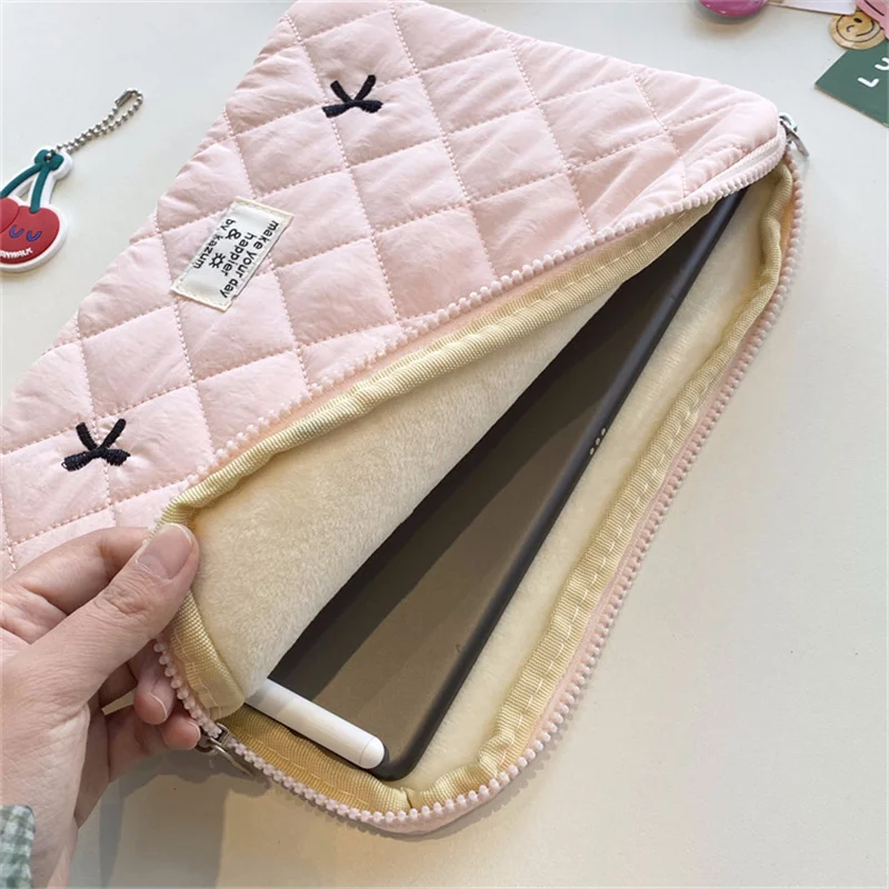 Bolsa Bonito do Computador do Bordado do Arco para Mulheres Case da Luva da Tabuleta Macbook Ipad hp Asus Xiaomi 11 13.3 14 15.6 - Imagem 2