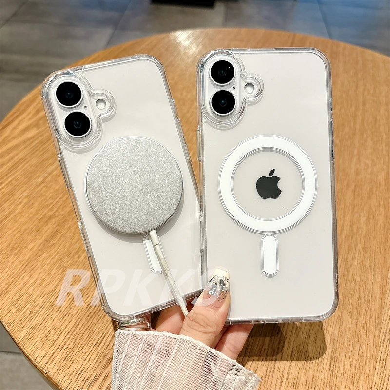Luxury Wireless Charging Case with MagSafe Magnetic Shockproof Protection