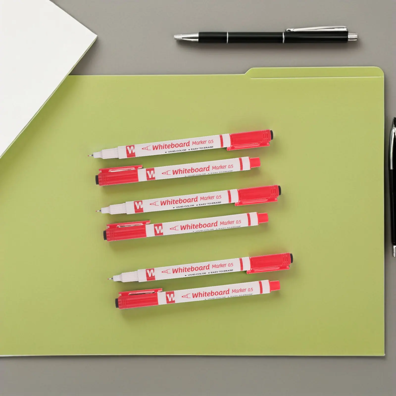 20Pcs 화이트보드 마커 초미세 팁 세척 가능 지울 수 있는 컬러 펜 교실 사무실 사용을 위한 빠른 건조 건식 지우기 마커