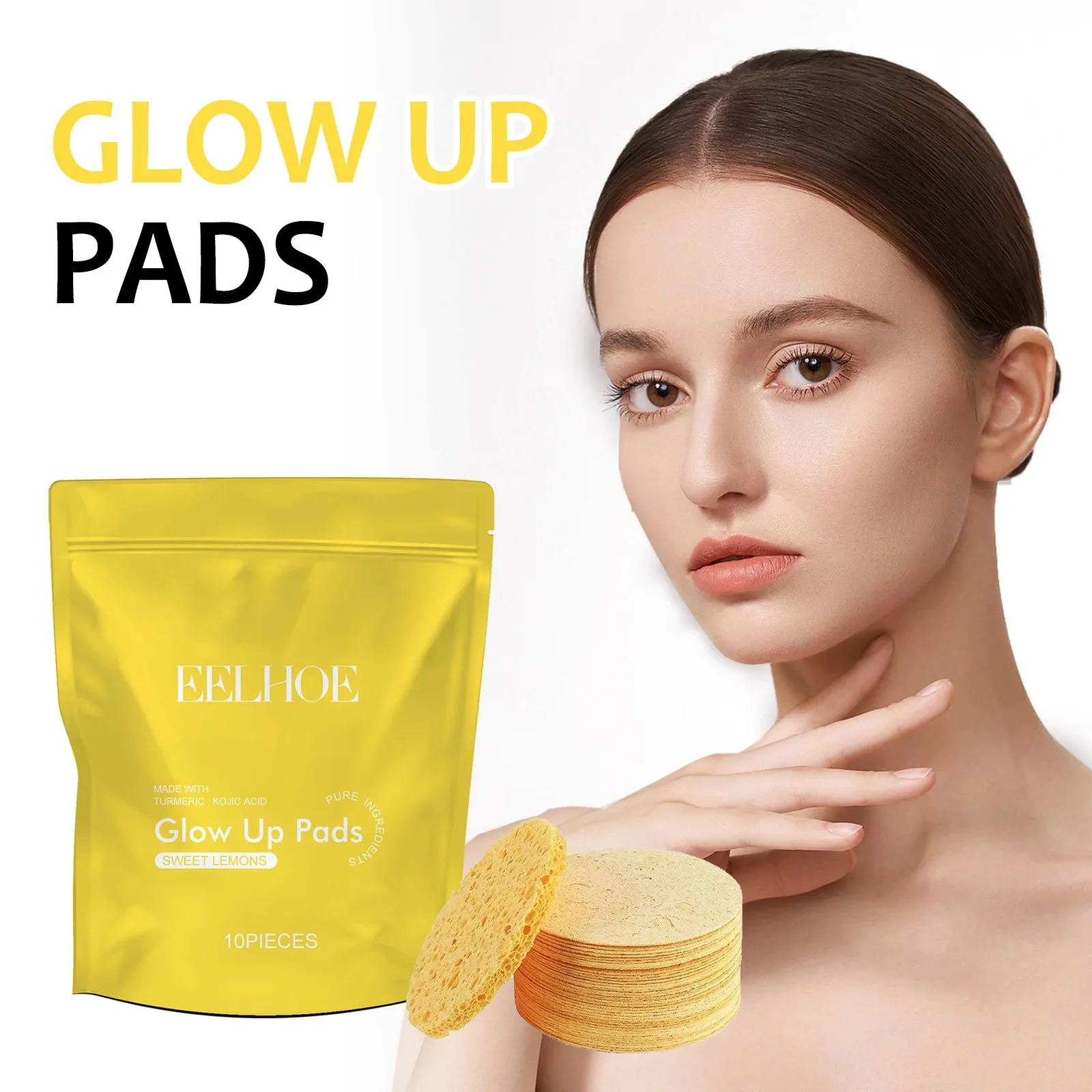 Turmeric Cleansing Pad Deeply Cleanses Skin, Removes Dirt, Controls Oil and Softens Exfoliated, Tender Skin 2