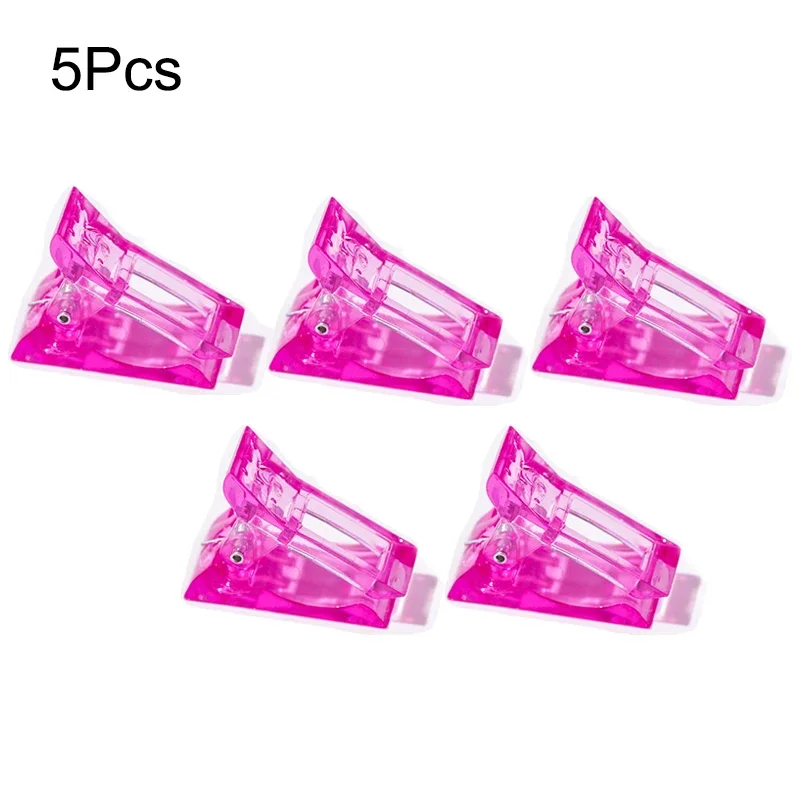 5/10Pcs Acrylic Nail Clip Finger Nail Extension LED Builder Clamps For Quick Building Nail Forms Manicure Art Builder Tools images - 6