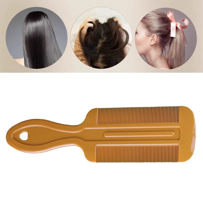 2 Pcs Plastic Double Sided Nit Fine Tooth Combs for Head Lice Detection Comb Kids Pet Flea Use