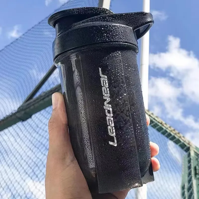 Portable Leak-Proof Protein Shake and Fitness Mixing Bottle