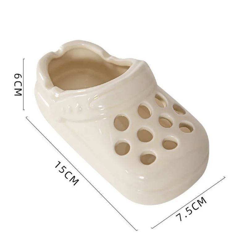 Ceramic Ashtray Cave Shoes Ceramic Ashtray Office High Beauty Cute Living Room Home Trendy Ashtray Desktop Anti Fly Ash
