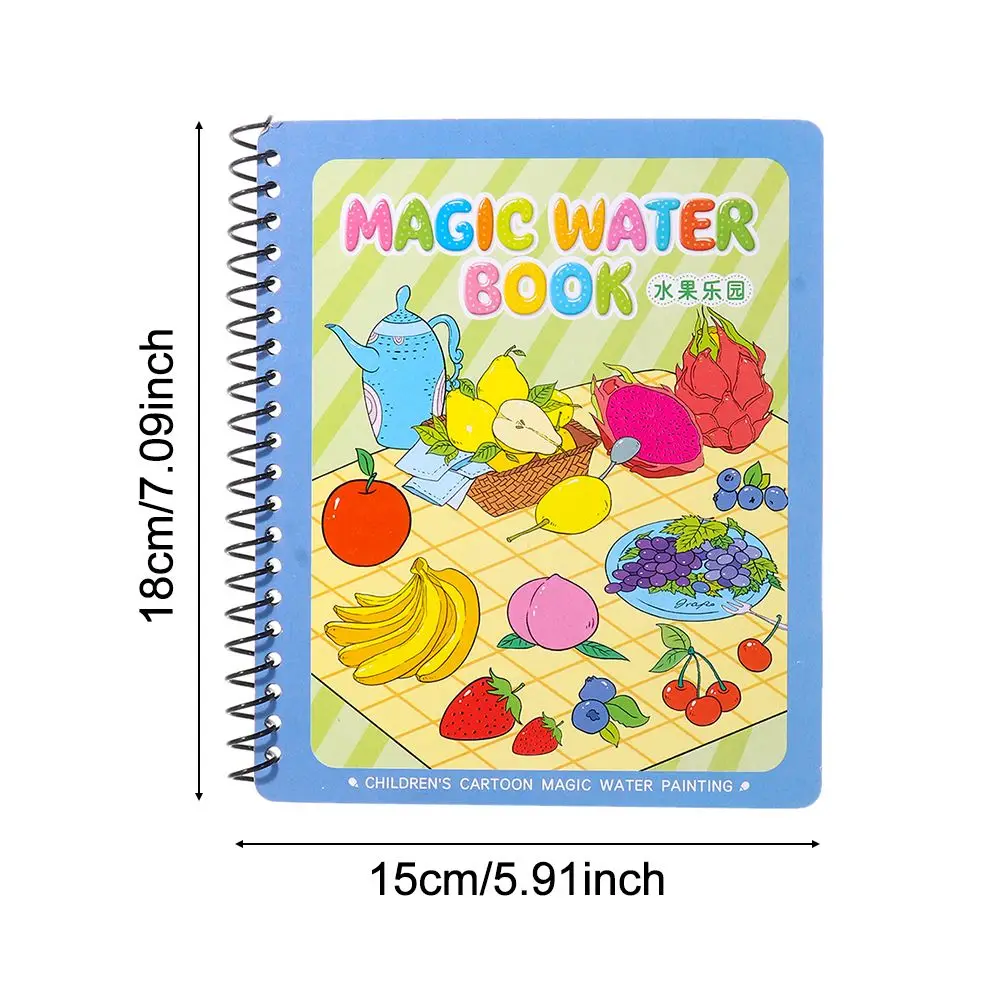Children's Watercolor Coloring Book, Doodling Sketchpad, Early