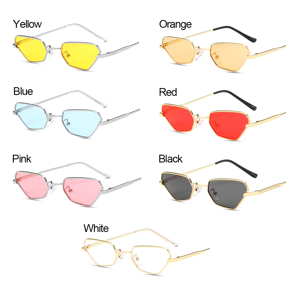 Vintage Oval Sunglasses Small Frame Retro Shades For Women And Men_voghion.com
