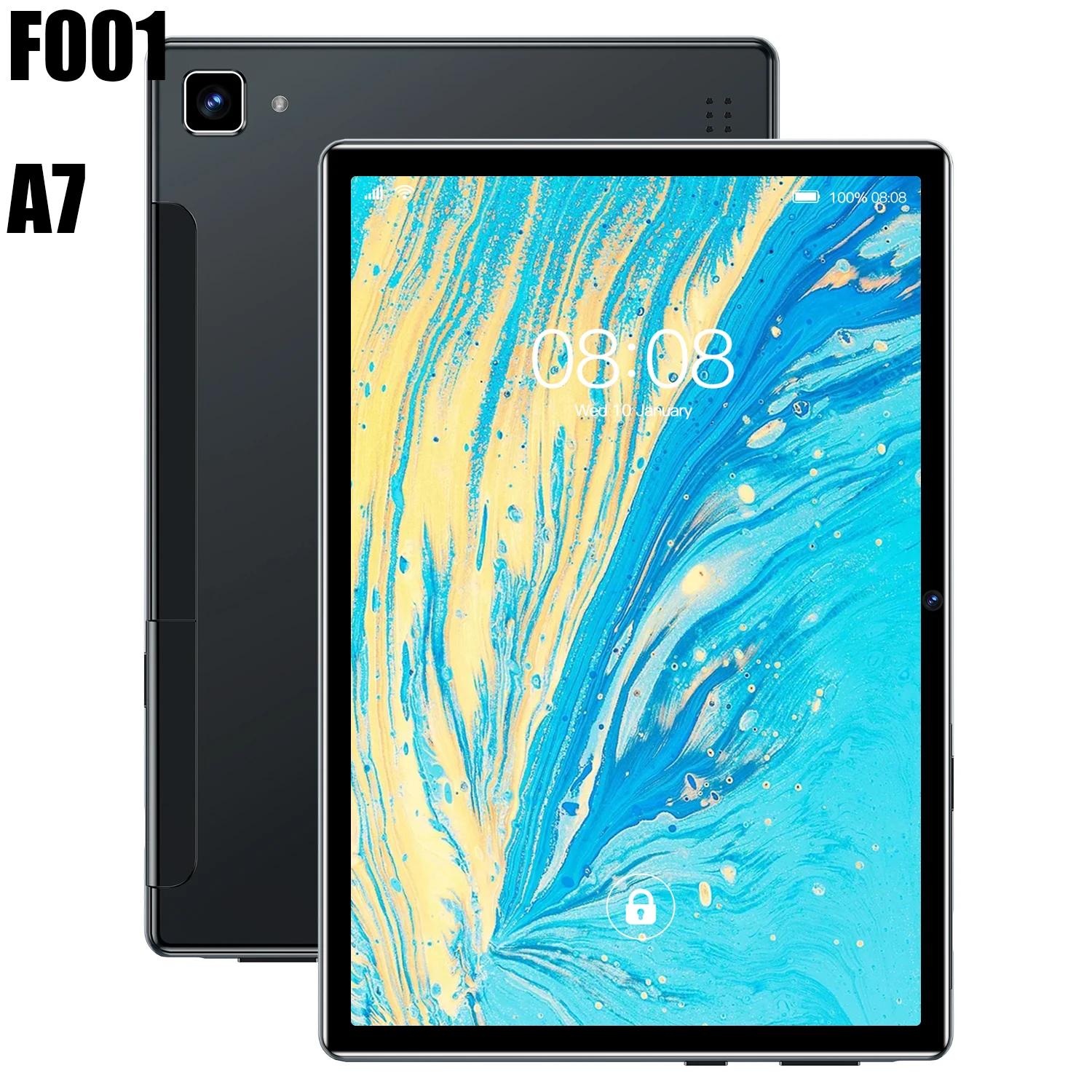 2022 New A7 Tablet PC 8.0 Inch 12GB 512GB Dual SIM Android 10 16+32MP WIFI Global Version Laptop Google Play GPS 5G Netbook best gaming tablet Tablets